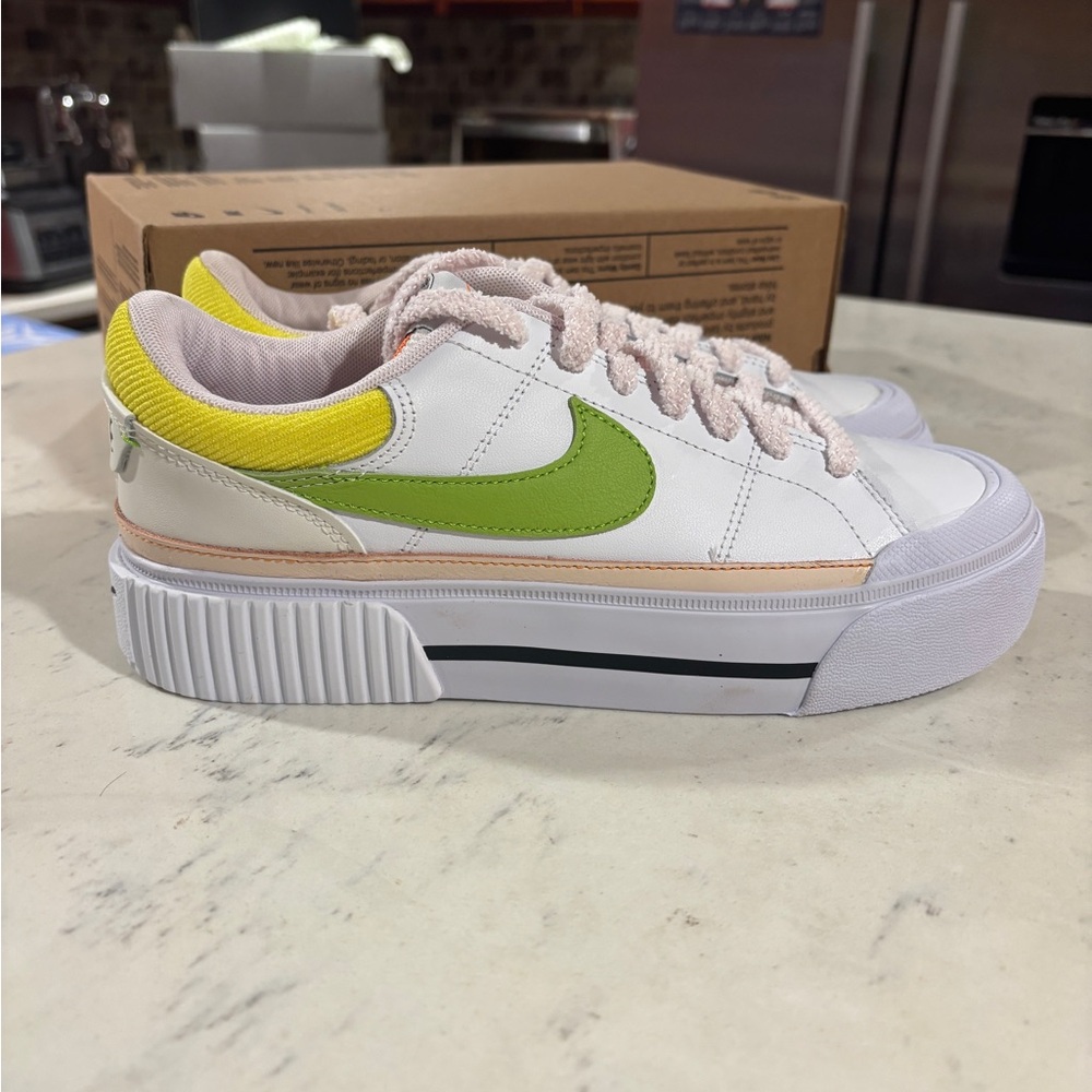 Nike New Flex Runner 3 Grey/ Withe Mesh Preschool Sneaker Shoes FN1449-001 - Picture 5 of 9